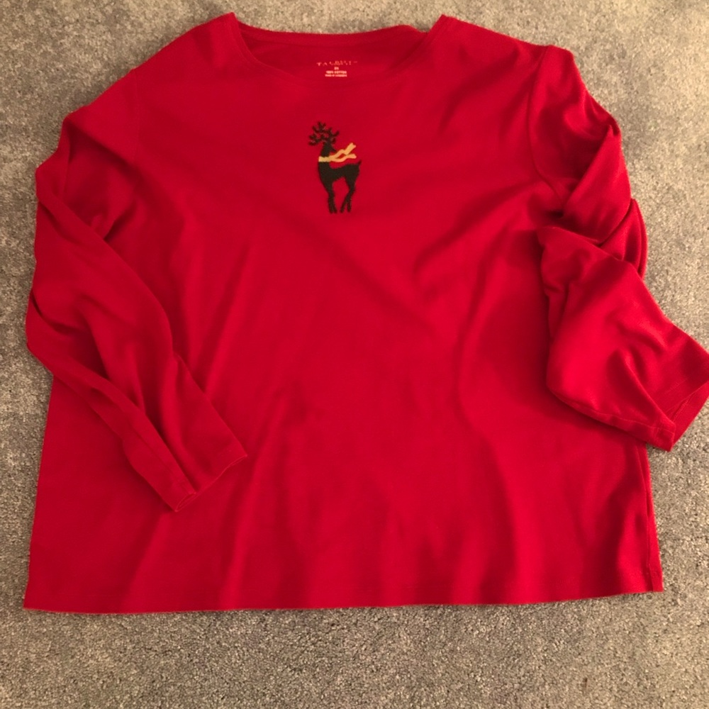 Perfect for the holidays. Talbots long sleeved shirt